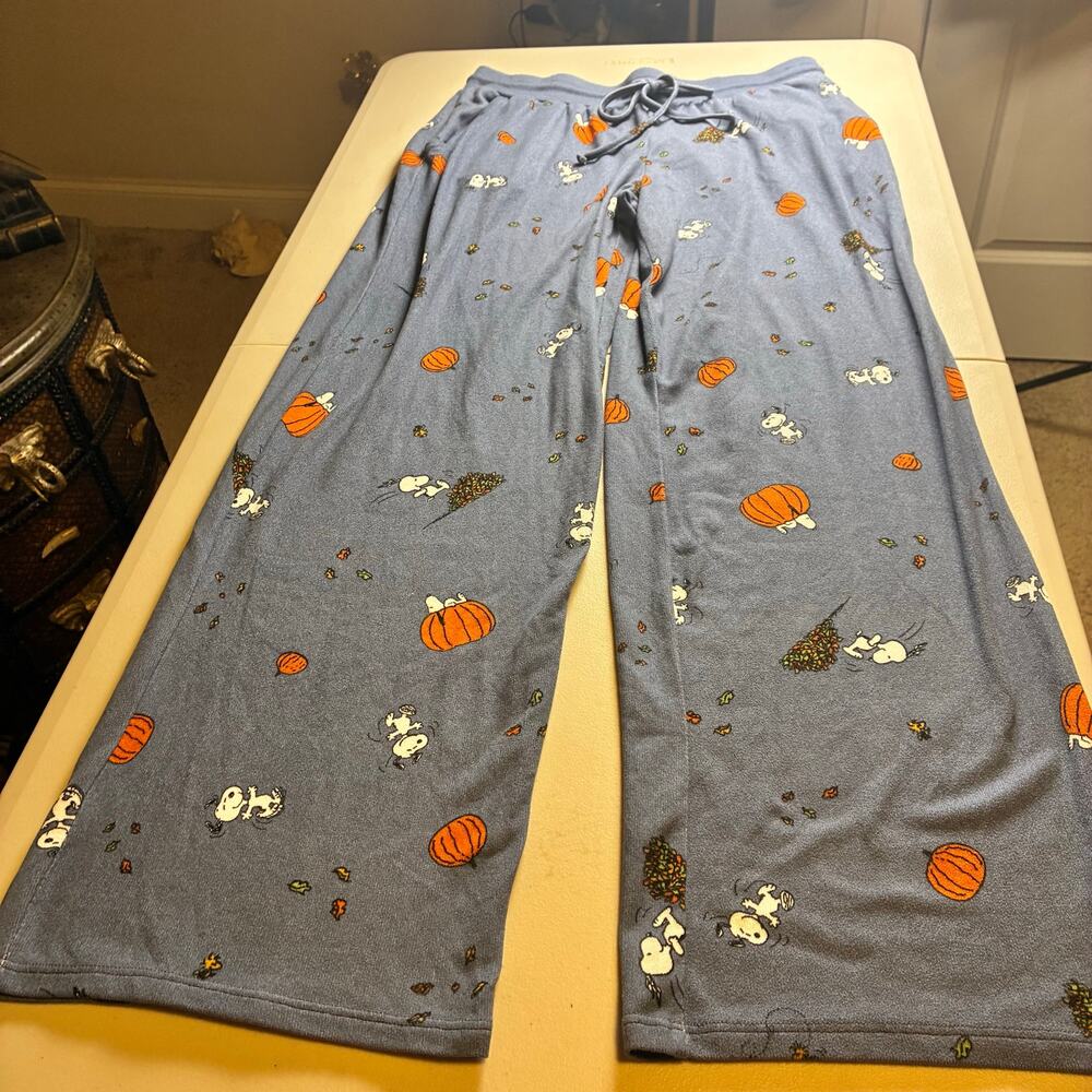 Maurices Sleep Snoopy Pumpkin Pajama Lounge Pants Women's Medium Peanuts Fall
